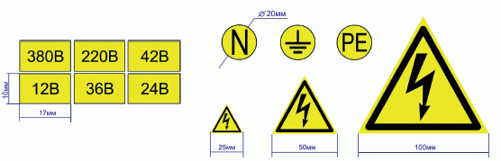 Знаки и плакаты по электробезопасности купить